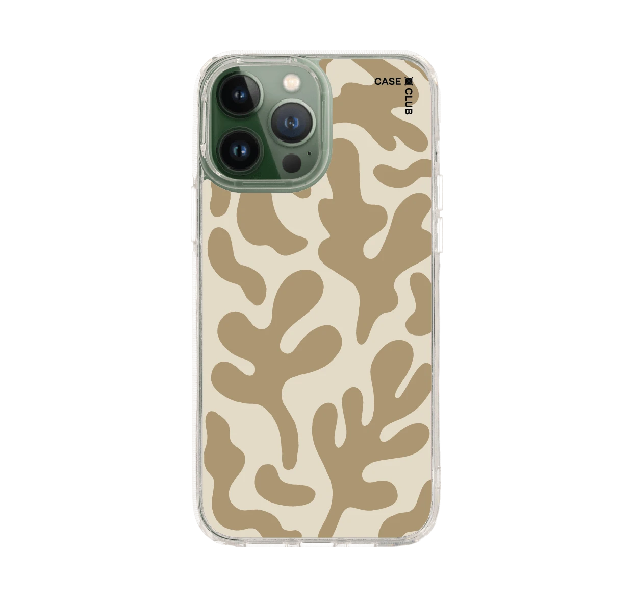 brown & white abstract freeform pattern